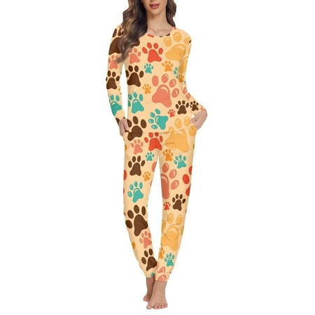 Renewold Winter Pajamas for Women Warm Cute Color Paws Print Shirt Thermal Skin Friendly Pajamas Top and Pants Home Casual Sleepwear Size XS
Renewold Winter Pajamas for Women Warm Cute Color Paws Print Shirt Thermal Skin Friendly Pajamas Top and Pants Home Casual Sleepwear Size XS