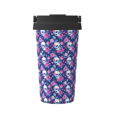 Xecao Skull Flower Pattern Insulated Coffee Mug with Handle & Flip Thermos Mug Water Bottle Coffee Tumbler Cup
Xecao Skull Flower Pattern Insulated Coffee Mug with Handle & Flip Thermos Mug Water Bottle Coffee Tumbler Cup