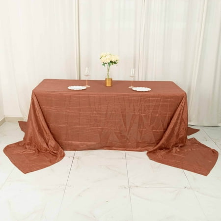 Efavormart 90 X 156 - Terracotta Accordion Crinkle Taffeta Rectangular Table Cover - Perfect for Wedding Ceremonies Parties Upscale Occasions Birthday Celebrations and Any Special Event
Efavormart 90 X 156 - Terracotta Accordion Crinkle Taffeta Rectangular Table Cover - Perfect for Wedding Ceremonies Parties Upscale Occasions Birthday Celebrations and Any Special Event