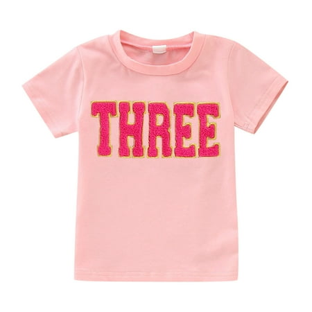 TAIAOJING Girls Short Sleeve Tops Shirts For Child Birthday Letter Embroider T Shirt Boys Toddler Kids Gift Tops 3-4 Years
TAIAOJING Girls Short Sleeve Tops Shirts For Child Birthday Letter Embroider T Shirt Boys Toddler Kids Gift Tops 3-4 Years