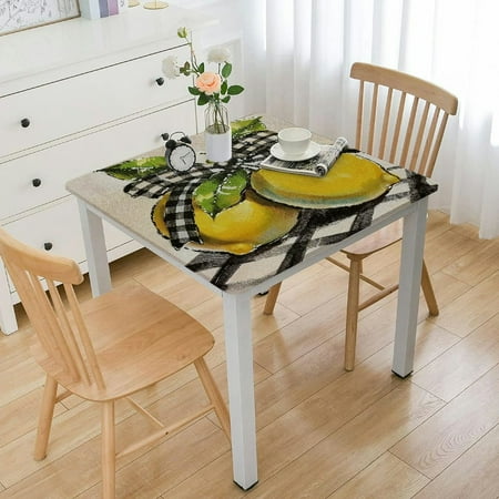 YANMS Lemons Checkered Ribbon Waterproof Square Tablecloth 100% Polyester Fiber 40*40
YANMS Lemons Checkered Ribbon Waterproof Square Tablecloth 100% Polyester Fiber 40*40