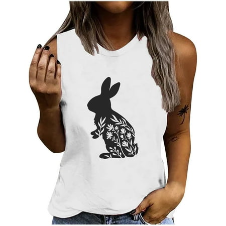 nsendm Bra Camisole Women Easter Floral Rabbit Shirt Sleeveless Round Neck Top T-shirt Asymmetrical Tops for Women Women Vest White Medium
nsendm Bra Camisole Women Easter Floral Rabbit Shirt Sleeveless Round Neck Top T-shirt Asymmetrical Tops for Women Women Vest White Medium