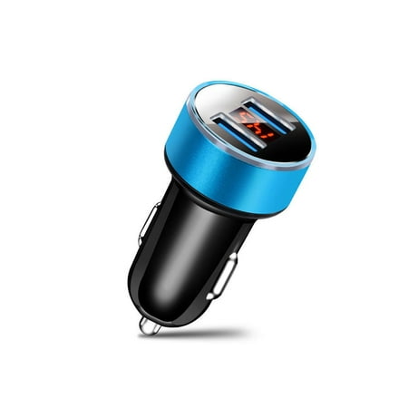 LED Dual USB Car Charger 2 Port Adapter Socket Lighter