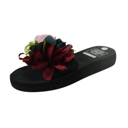 knqrhpse slippers for women Bohemian Flower Wedges Summer Sandals Non-slip Beach Shoes womens slippers house slippers for women
knqrhpse slippers for women Bohemian Flower Wedges Summer Sandals Non-slip Beach Shoes womens slippers house slippers for women