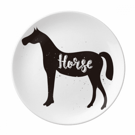 Horse Black And White Animal Plate Decorative Porcelain Salver Tableware Dinner Dish
Horse Black And White Animal Plate Decorative Porcelain Salver Tableware Dinner Dish