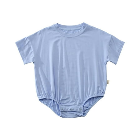 Baby Pajamas Solid Color Skin Friendly Breathable Infant Short Sleeve Romper for Summer
Baby Pajamas Solid Color Skin Friendly Breathable Infant Short Sleeve Romper for Summer