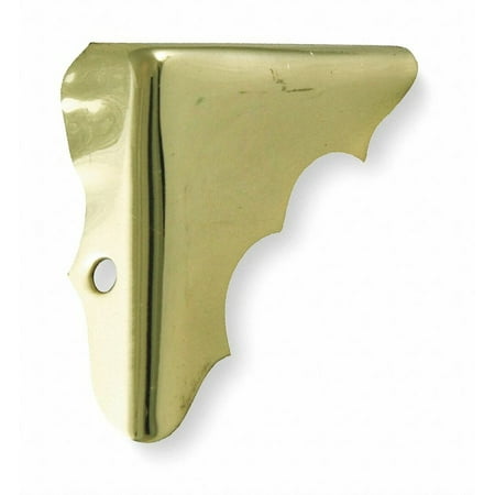 Sim Supply Corner Brace Brass 1 Hole PK4 1XMP3 1XMP3 ZO-G3340766