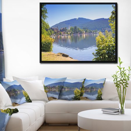 DESIGN ART Designart 'Lake Titisee Black Forest Germany' Photography Framed Canvas Art Print