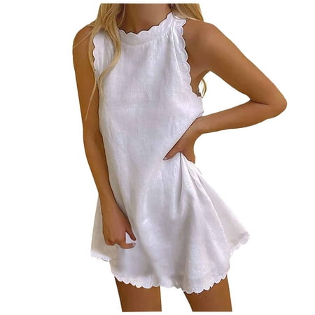 Ruziyoog Summer Dresses for Women Women Dress Summer Dresses for Women Beach Solid Color Tshirt Dress Sleeveless Casual Loose Tank Dress Skirt White M
Ruziyoog Summer Dresses for Women Women Dress Summer Dresses for Women Beach Solid Color Tshirt Dress Sleeveless Casual Loose Tank Dress Skirt White M