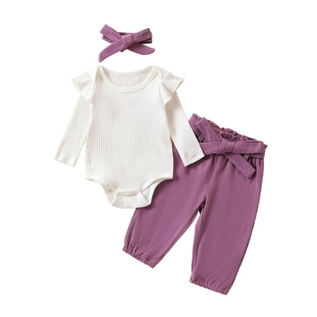 Bagilaanoe 3pcs Newborn Baby Girl Boy Pants Set Long Sleeve Romper Tops + Belted Trousers + Headband 3M 6M 9M 12M 18M Infant Casual Clothes
Bagilaanoe 3pcs Newborn Baby Girl Boy Pants Set Long Sleeve Romper Tops + Belted Trousers + Headband 3M 6M 9M 12M 18M Infant Casual Clothes