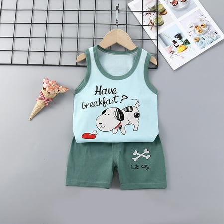Miluxas Clearance Toddler Kids Baby Boys Girls Cute Sleeveless Vest Shorts Cartoon Print Casual Suit Green 18-24Months
Miluxas Clearance Toddler Kids Baby Boys Girls Cute Sleeveless Vest Shorts Cartoon Print Casual Suit Green 18-24Months