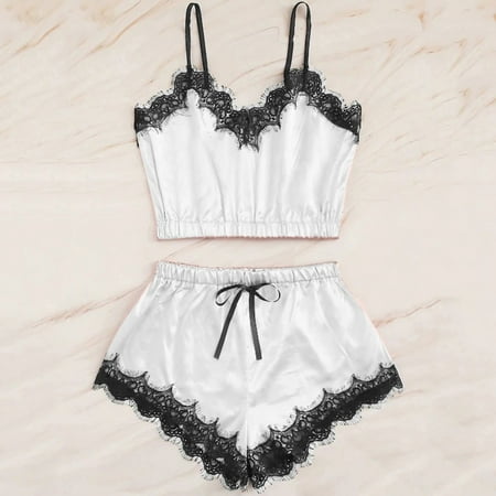 CFXNMZGR Nightgowns For Women Sleepwear For Womens Pajamas For Women Sleepwear Sleeveless Strap Nightwear Lace Trim Satin Cami Top Pajama Sets
CFXNMZGR Nightgowns For Women Sleepwear For Womens Pajamas For Women Sleepwear Sleeveless Strap Nightwear Lace Trim Satin Cami Top Pajama Sets