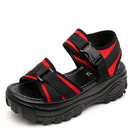 Sunvit Womens Heeled Sandals- New Style Fashion Platform Roman Wedges Casual Summer Sandals #87 Red-7.5
Sunvit Womens Heeled Sandals- New Style Fashion Platform Roman Wedges Casual Summer Sandals #87 Red-7.5