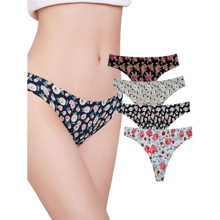 Spencer 4 Pack Women s Seamless Thongs No Show Panties Breathable Underwear Invisible Hipster Thongs S-XL
Spencer 4 Pack Women s Seamless Thongs No Show Panties Breathable Underwear Invisible Hipster Thongs S-XL