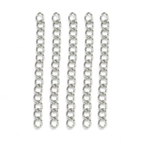 20Strand 304 Stainless Steel Chain Extender Twisted Chains Solder Stainless Steel Color 40x3mm
20Strand 304 Stainless Steel Chain Extender Twisted Chains Solder Stainless Steel Color 40x3mm