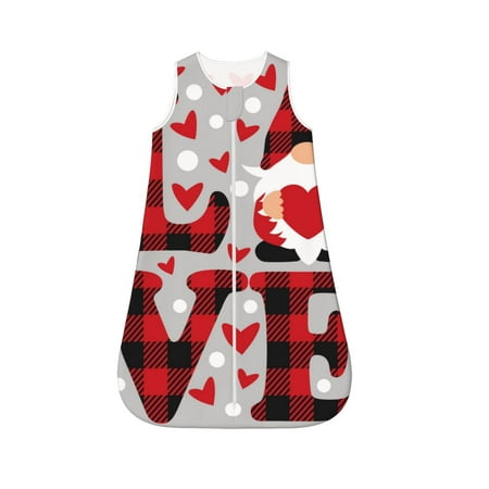 Fotbe Buffalo Plaid Love And Gnome Pattern Sleep Sack - Baby Wearable Blanket with Zipper Extra Soft Cotton Sleeveless Sleeping Bag for Infants-Medium
Fotbe Buffalo Plaid Love And Gnome Pattern Sleep Sack - Baby Wearable Blanket with Zipper Extra Soft Cotton Sleeveless Sleeping Bag for Infants-Medium