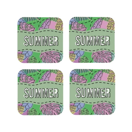 Tebeau Summer Print Set of 4 Leather Drink Coasters Round Cup Mat Pad for Home and Kitchen Use 4 -Square
Tebeau Summer Print Set of 4 Leather Drink Coasters Round Cup Mat Pad for Home and Kitchen Use 4 -Square