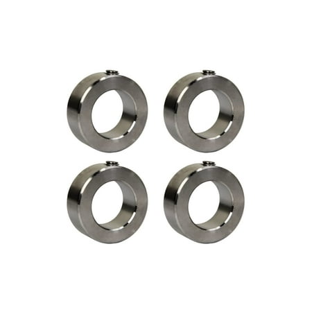 Jeremywell 1/2 Bore Stainless Steel Set Screw Shaft Collar OD 1 Width 7/16 (4 PCS)