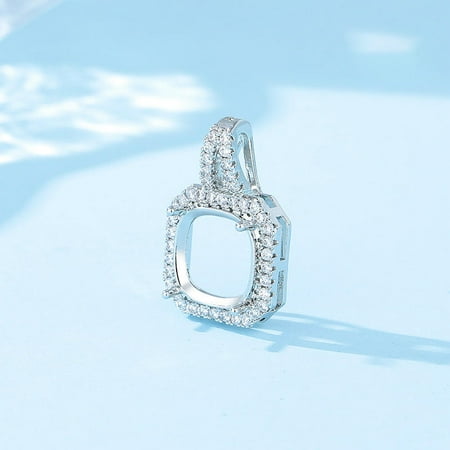 Classic full diamonds fashionable versatile light luxury 925 silver plated 4 Prong Pre Notched Pendant
Classic full diamonds fashionable versatile light luxury 925 silver plated 4 Prong Pre Notched Pendant