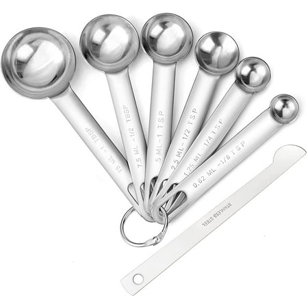 Mosiee 7Pcs Stainless Steel Metal Measuring Spoons with US Measurements Measuring Coffee Cups and Spoons Set for Kitchen
Mosiee 7Pcs Stainless Steel Metal Measuring Spoons with US Measurements Measuring Coffee Cups and Spoons Set for Kitchen
