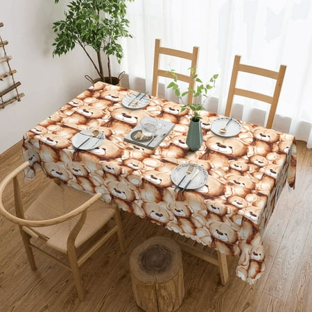 Tablecloth Lovely Bear Table Cloth For Rectangle Tables Waterproof Resistant Picnic Table Covers For Kitchen Dining/Party(54x72in)
Tablecloth Lovely Bear Table Cloth For Rectangle Tables Waterproof Resistant Picnic Table Covers For Kitchen Dining/Party(54x72in)