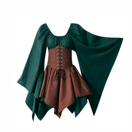 qucoqpe Women s Medieval Renaissance Halloween Costume Dress Vintage Cosplay Victorian Gothic Corset Dress
qucoqpe Women s Medieval Renaissance Halloween Costume Dress Vintage Cosplay Victorian Gothic Corset Dress