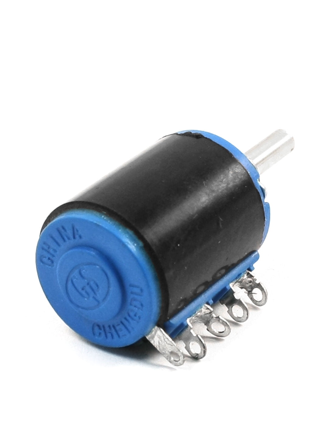 2W 10K Ohm 3 Solder Lug Multiturn Rotary Wire Wound Potentiometer