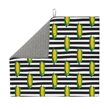 Dish Drying Mat - Drying Matt Kitchen Counter Cute Corn Stripe Absorbent Dish Mat Drying Kitchen Mat Drying Mat for Kitchen Counter Dish Drying Pad (9.06 x 8.27) inches
Dish Drying Mat - Drying Matt Kitchen Counter Cute Corn Stripe Absorbent Dish Mat Drying Kitchen Mat Drying Mat for Kitchen Counter Dish Drying Pad (9.06 x 8.27) inches