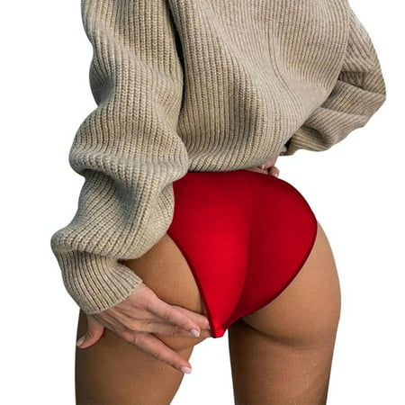 YXGla See-Through High Waist Women Underwear Net Yarn Stretchy Seamless Female Briefs for Daily Wear