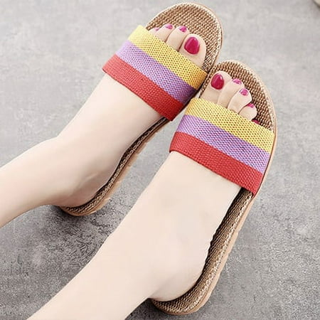 LCIZRONG Summer 13 Colors Flax Home Slippers Women 35-45 Large Size Slapping Beach Flip Flops Non-slip Unisex Family Slippers
LCIZRONG Summer 13 Colors Flax Home Slippers Women 35-45 Large Size Slapping Beach Flip Flops Non-slip Unisex Family Slippers