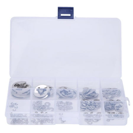 DOACT Retaining Ring Set 225PCS 304 Stainless Steel Circlip Snap Clip Assortment Set E-Type Circlip For Fastener Hardware
DOACT Retaining Ring Set 225PCS 304 Stainless Steel Circlip Snap Clip Assortment Set E-Type Circlip For Fastener Hardware