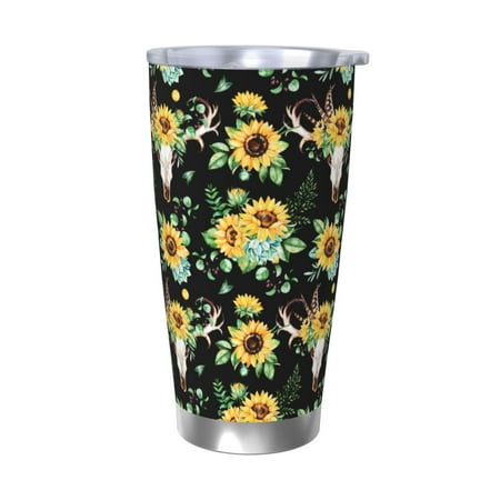 Susaid Sunflower Skull Boho Print 20oz Car Cup Insulated Coffee Cup Fully Spill Proof Travel Coffee Mug Stainless Steel Tumbler for Work Home Outdoor Car-Without Straw
Susaid Sunflower Skull Boho Print 20oz Car Cup Insulated Coffee Cup Fully Spill Proof Travel Coffee Mug Stainless Steel Tumbler for Work Home Outdoor Car-Without Straw