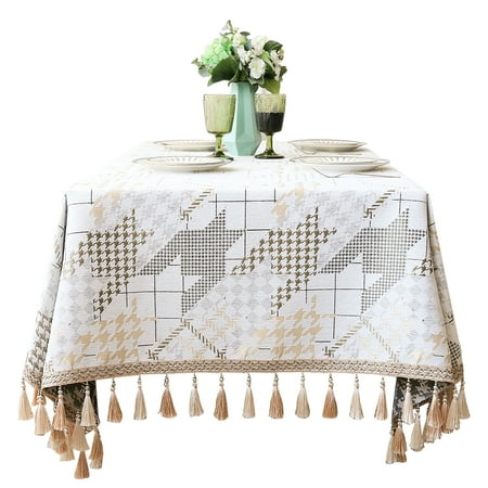 Tablecloths For Rectangle Tables Chidori Grid Jacquard Tablecloth With Tassel Soft Washable Elegant Cotton Linen Table Covers For Dining Room Kitchen Outdoor-White A-90x90cm
Tablecloths For Rectangle Tables Chidori Grid Jacquard Tablecloth With Tassel Soft Washable Elegant Cotton Linen Table Covers For Dining Room Kitchen Outdoor-White A-90x90cm