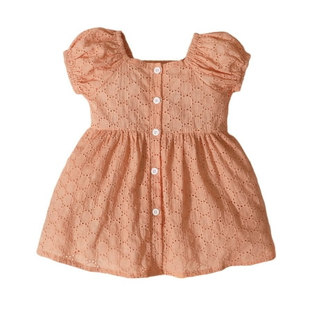 Infant Baby Girls Dress 3 Months Baby Girl Summer Dress Bubble Sleeve Dress 6 Months Short Sleeve Hollow Dress Pink
Infant Baby Girls Dress 3 Months Baby Girl Summer Dress Bubble Sleeve Dress 6 Months Short Sleeve Hollow Dress Pink