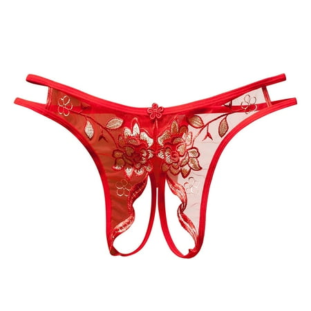 Gaiseeis Women Thong Sexy Panties Thong Lace Pants Ladies Briefs Underwear Red
Gaiseeis Women Thong Sexy Panties Thong Lace Pants Ladies Briefs Underwear Red