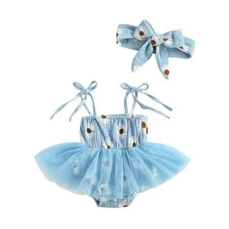 Canrulo Newborn Infant Baby Girl Clothes Set Daisy Tutu Romper Dress Summer Outfits 2Pcs Blue 12-18 Months
Canrulo Newborn Infant Baby Girl Clothes Set Daisy Tutu Romper Dress Summer Outfits 2Pcs Blue 12-18 Months