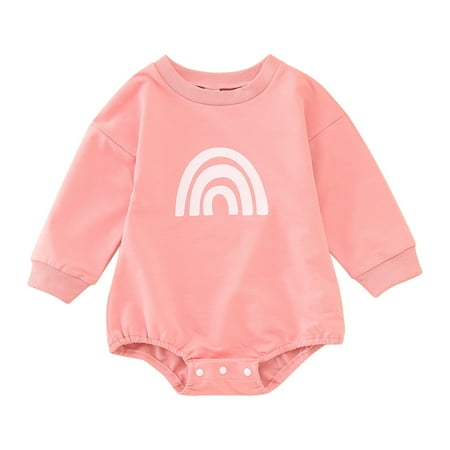 Baby Boy Girl Fall Clothes Crew Neck Sweatshirt Rainbow Romper Long Sleeve Oversized Bodysuit Cute Outfits
Baby Boy Girl Fall Clothes Crew Neck Sweatshirt Rainbow Romper Long Sleeve Oversized Bodysuit Cute Outfits