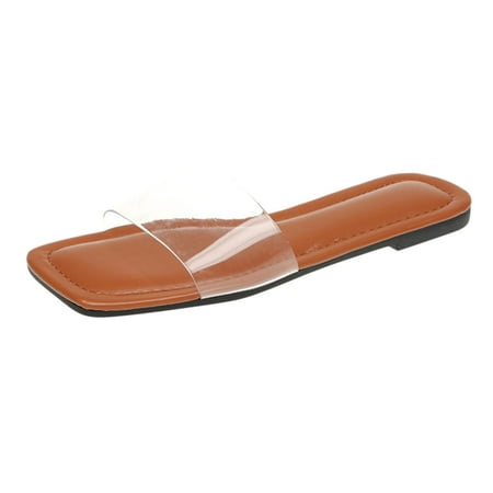 TUOBARR Beach Slippers for Women Women s Flat Shoes Ladies Beach Sandals Summer Non-Slip Causal Slippers Brown
TUOBARR Beach Slippers for Women Women s Flat Shoes Ladies Beach Sandals Summer Non-Slip Causal Slippers Brown