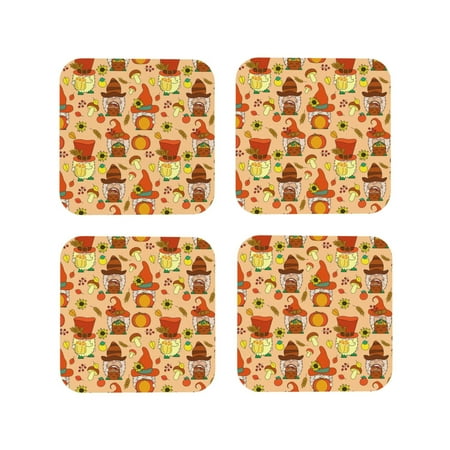 Tideii Autumn Gnomes for Leather Coasters 4 Pieces Anti-fouling and Anti-scalding Decorative Coasters Suitable for Restaurants Kitchens Coffee Shops-Square
Tideii Autumn Gnomes for Leather Coasters 4 Pieces Anti-fouling and Anti-scalding Decorative Coasters Suitable for Restaurants Kitchens Coffee Shops-Square