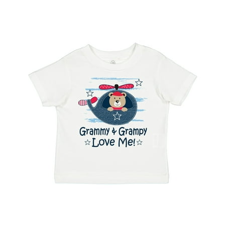 Inktastic Grammy and Grampy Love Me for Boy Gift Toddler Boy Girl T-Shirt