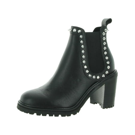 Steve Madden Womens Genoa Leather Studded Chelsea Boots