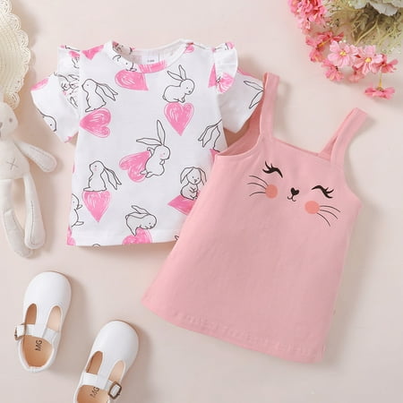 Easter Decor Baby Girls Floral Autumn Easter Bunny Print Sleeveless Romper Bosyduit Headbands Clothes Easter Gifts Pink 18M
Easter Decor Baby Girls Floral Autumn Easter Bunny Print Sleeveless Romper Bosyduit Headbands Clothes Easter Gifts Pink 18M