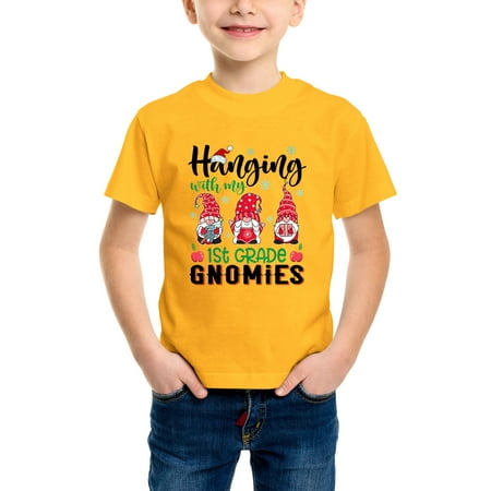 Envmenst Kid s Short Sleeve T-Shirt Funny Hanging with My 1st Grade Christmas Gnomies Graphic boys Girls Tee Unisex Casual Top
Envmenst Kid s Short Sleeve T-Shirt Funny Hanging with My 1st Grade Christmas Gnomies Graphic boys Girls Tee Unisex Casual Top