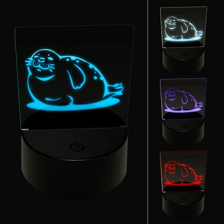 Chubby Happy Seal Basking on Side LED Night Light Sign 3D Illusion Desk Nightstand Lamp
Chubby Happy Seal Basking on Side LED Night Light Sign 3D Illusion Desk Nightstand Lamp