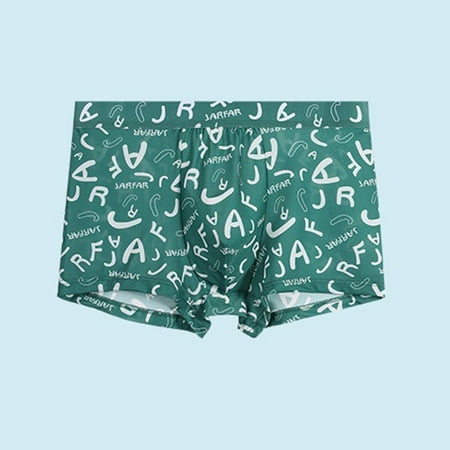 ALSLIAO Mens Ice Silk Underwear Boxer Briefs Shorts Breathable Pouch Underpants Trunks Green L
ALSLIAO Mens Ice Silk Underwear Boxer Briefs Shorts Breathable Pouch Underpants Trunks Green L