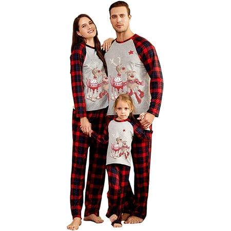Family Matching Christmas Pajamas Set,Cartoon Elk Plaid Pattern Elastic Waist Festive Clothing Marry Christmas
Family Matching Christmas Pajamas Set,Cartoon Elk Plaid Pattern Elastic Waist Festive Clothing Marry Christmas