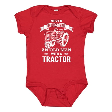 Inktastic Old Man Tractor Boys Baby Bodysuit 
Inktastic Old Man Tractor Boys Baby Bodysuit