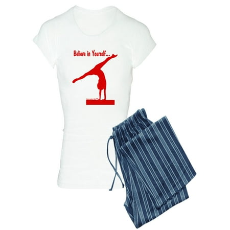 CafePress - Gymnastics Pajamas - Believe - Women s Light Pajamas