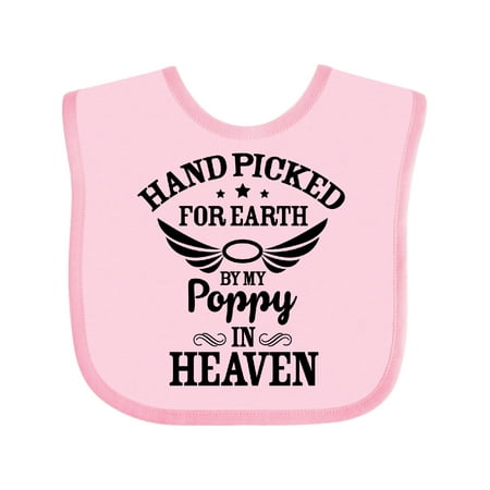 Inktastic Handpicked for Earth by My Poppy in Heaven with Angel Wings` Gift Baby Boy or Baby Girl Bib
Inktastic Handpicked for Earth by My Poppy in Heaven with Angel Wings` Gift Baby Boy or Baby Girl Bib