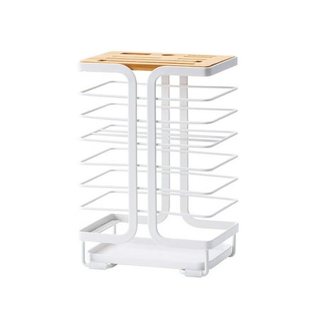 ZPAQI Household Knife Holder with Drain Tray Professional Wrought Iron Countertop Hollow Storage Rack Organizer Kitchen Tools
ZPAQI Household Knife Holder with Drain Tray Professional Wrought Iron Countertop Hollow Storage Rack Organizer Kitchen Tools
